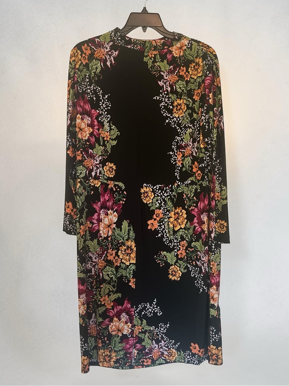 London Times Plus Size Drapey Mock Neck Jersey Dress- Size 20W